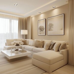 Living Room in 4 BHK Builder Floor at Vasant Kunj – for Rent