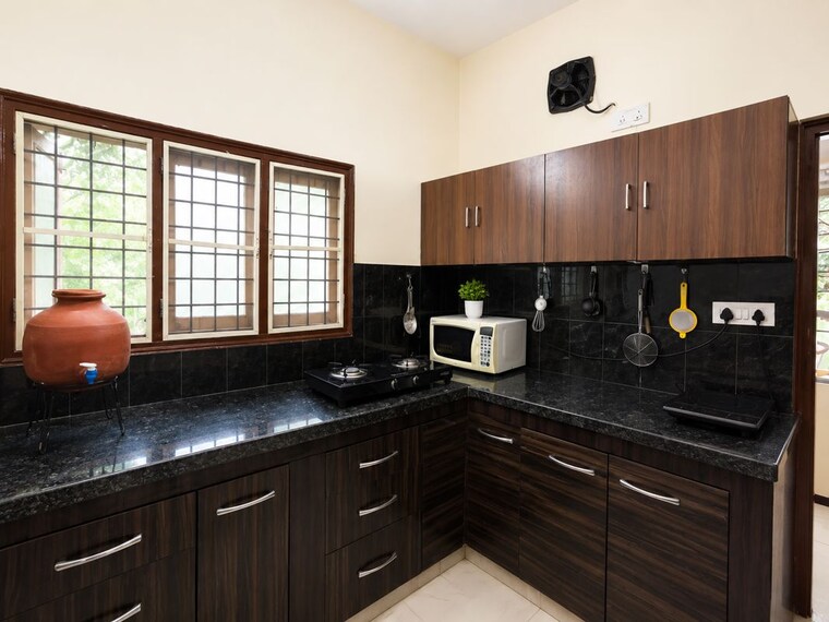 Kitchen, adithya-classic 3 Bedroom 1650 Sq.Ft. Apartment In Serilingampally Hyderabad 10493705