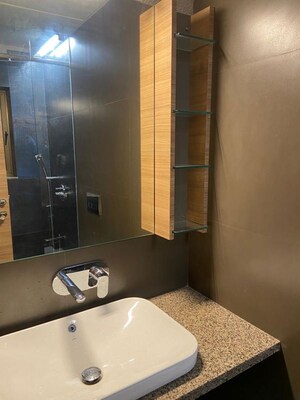 Washroom in 2 BHK Apartment at Mahim West – for Rent