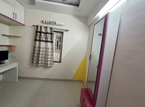 Staircase in 3 BHK Apartment at Greenmark Galaxy, Kondapur – for Rent