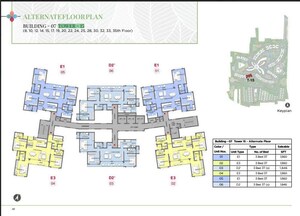 Floor Plan in 3.5 BHK Apartment at Prestige Park Grove, Whitefield – for Sale