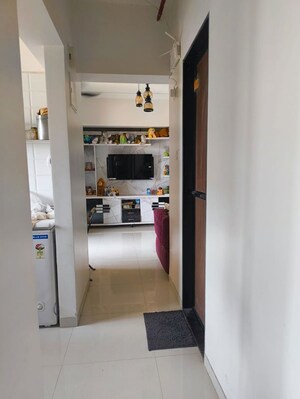 Bathroom in 1 BHK Apartment at Raunak Heights, Ghodbunder Road – for Rent