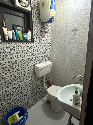 Bathroom in 1 RK Builder Floor at Saket – for Rent