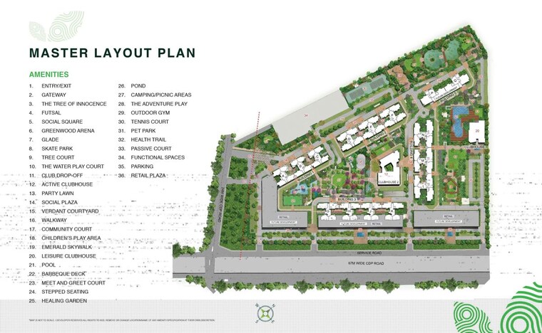 Master Plan, godrej-woodscapes 3 Bedroom 2027 Sq.Ft. Apartment In Budigere Cross Bangalore 10471602