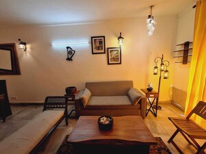 Living Room in 3 BHK Builder Floor at Greater Kailash I – for Rent