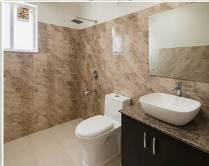 Bathroom in 3 BHK Builder Floor at Pataudi – for Rent