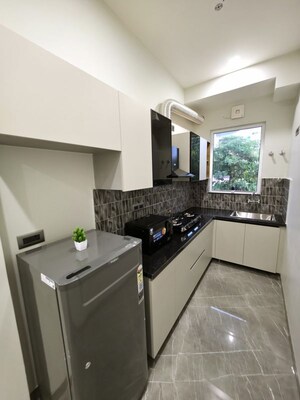 Kitchen in 1 BHK Builder Floor at Indira Colony – for Rent