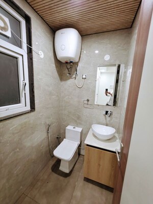 Bathroom in 1 BHK Builder Floor at Indira Colony – for Rent