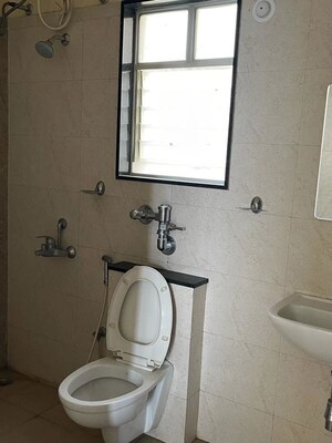Bathroom in 3 BHK Apartment at Nyati Evita, Dhanori – for Rent