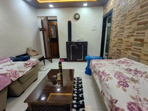 Living Room in 2 BHK Apartment at Malad Gokul CHS, Malad West – for Rent