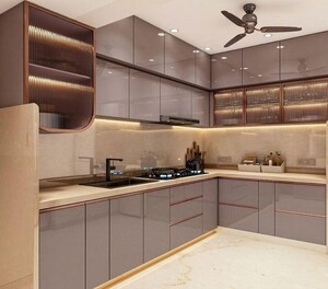 Kitchen in 4 BHK Builder Floor at Vasant Vihar – for Rent