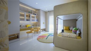 Living Room in 3 BHK Apartment at Brigade Belvedere, Budigere Cross – for Sale