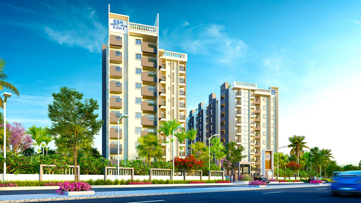 2 BHK 1174 Sq.Ft. Apartment in SBR Keerthi Prime