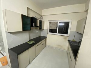 Kitchen in 3 BHK Apartment at Elegant Ram Ratna, Narendra Nagar – for Rent