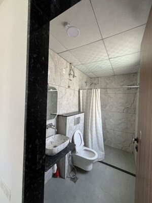 Bathroom in 3 BHK Apartment at Galaxy Uttam Aastha, Moti Doongri Road – for Rent