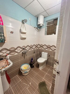 Bathroom in 2.5 BHK Apartment at Vivek Sanskaar, Whitefield Road – for Rent
