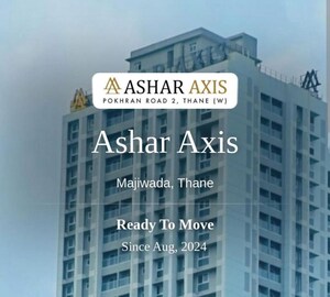 1 BHK Apartment – Exterior View View at Ashar Axis, Majiwada - for Rent