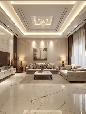 Living Room in 4 BHK Builder Floor at Vasant Vihar – for Rent