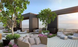 Terrace in 5 BHK Apartment at Raheja Park West, Santacruz West – for Sale