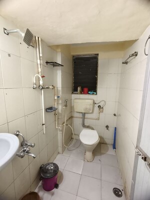 Bathroom in 1 RK Apartment at Satellite Garden, Goregaon East – for Rent