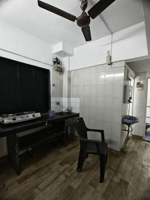 Kitchen in 1 RK Apartment at Navbharat Sahyog CHS, Goregaon East – for Rent
