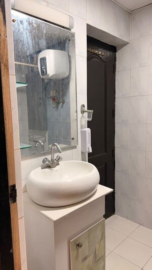 Bathroom in 2 BHK Apartment at Jaipurias Sunrise Greens Zirakpur, Vip Road – for Rent