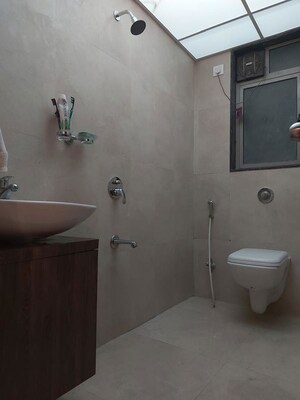 Bathroom in 2 BHK Apartment at Runwal Eirene, Balkum Pada – for Rent