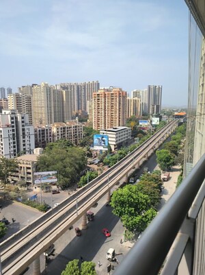 Balcony in 2 BHK Apartment at Kalpataru Paramount A, Kapur Bawdi – for Rent