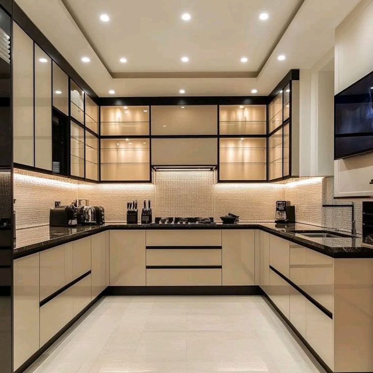 Kitchen, west end colony 4 Bedroom 500 Sq.Yd. Builder Floor In West End Colony Delhi 10495793