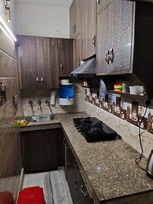 Kitchen in 1 BHK Builder Floor at Rohini Sector 7 – for Rent