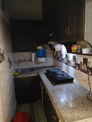Kitchen in 1 BHK Builder Floor at Rohini Sector 7 – for Rent
