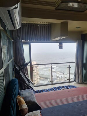 Bedroom in 3 BHK Apartment at Mount Sea View Apartment, Versova – for Rent