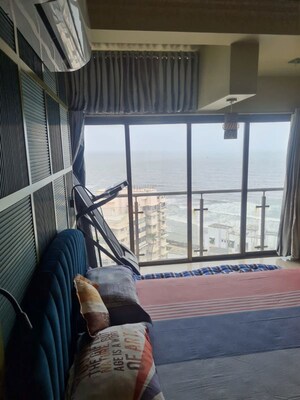 Balcony in 3 BHK Apartment at Mount Sea View Apartment, Versova – for Rent