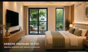 Bedroom in 3 BHK Builder Floor at Sarvodaya Enclave – for Sale