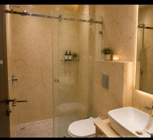 Bathroom in 3 BHK Builder Floor at Sarvodaya Enclave – for Sale