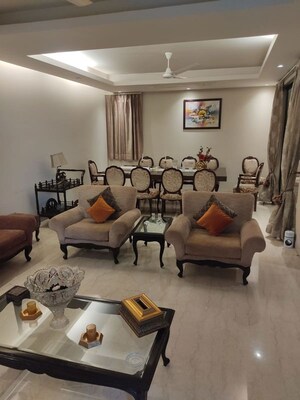 Living Room in 4 BHK Builder Floor at Greater Kailash I – for Rent
