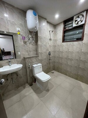 Bathroom in 2 BHK Builder Floor at Saket – for Rent
