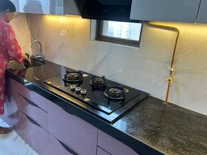 Kitchen in 2 BHK Apartment at Raymond Ten X Habitat, Pokhran Road No Two – for Rent