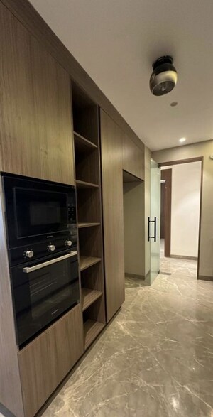 Kitchen in 4 BHK Builder Floor at Sushant Lok I – for Rent