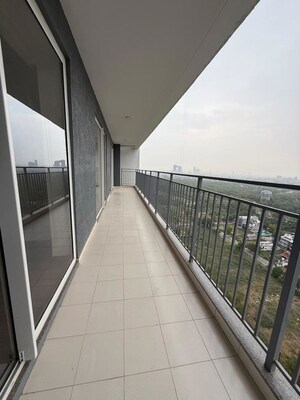 Balcony in 4 BHK Apartment at Godrej Woods, Sector 43 – for Rent