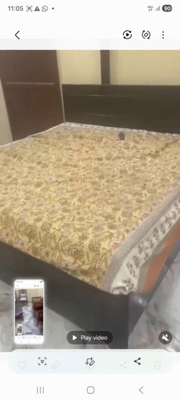 Bedroom, lajpat nagar i 1 Bedroom 450 Sq.Ft. Builder Floor In Lajpat Nagar I Delhi 10496213