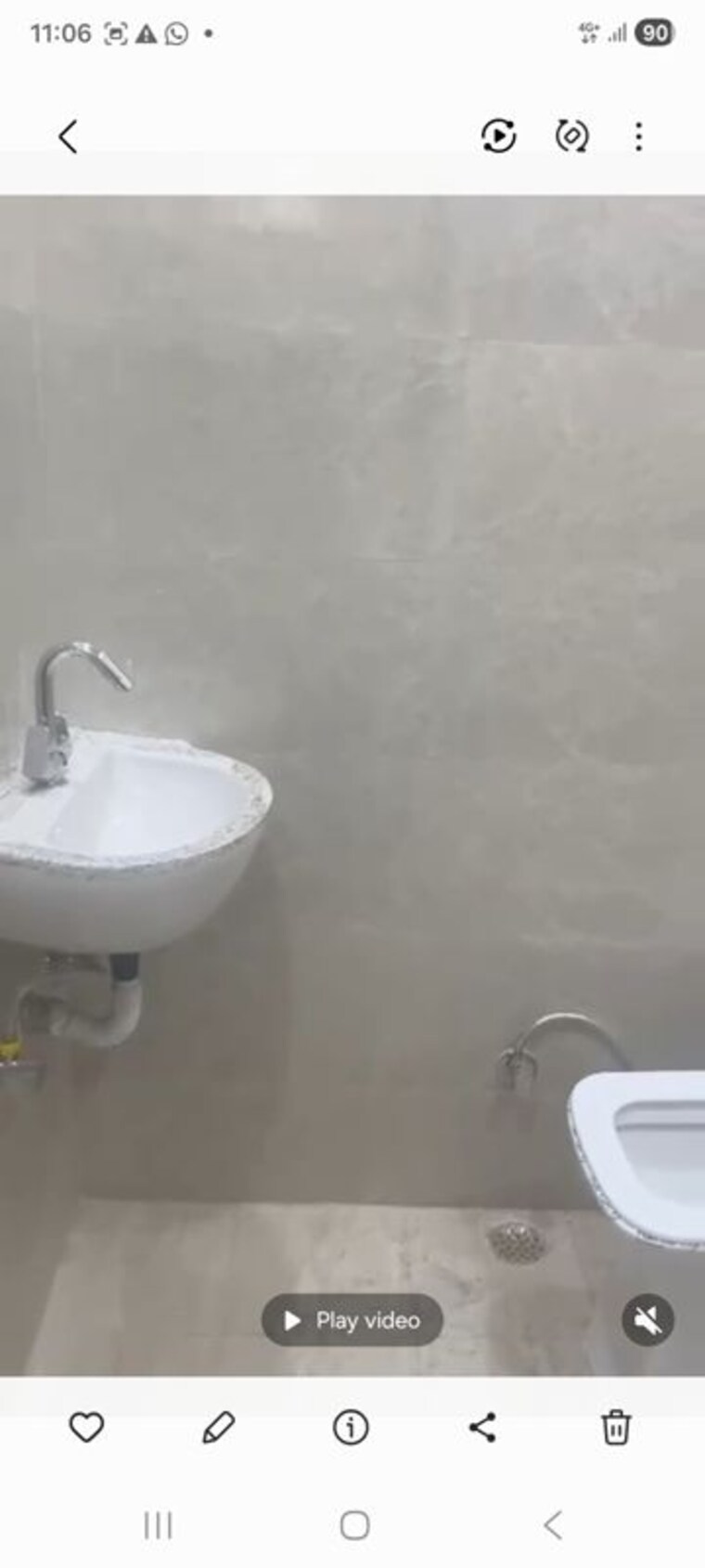 Bathroom, lajpat nagar i 1 Bedroom 450 Sq.Ft. Builder Floor In Lajpat Nagar I Delhi 10496213