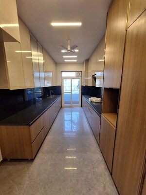 Kitchen in 4 BHK Builder Floor at Ansal Sushant Lok I, Sector 43 – for Rent