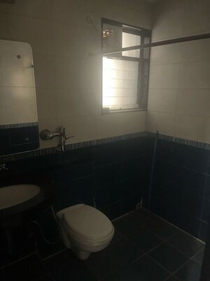 Bathroom in 3 BHK Apartment at Nyati Environ, Tingre Nagar – for Rent