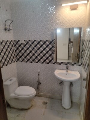 Bathroom in 3 BHK Builder Floor at Freedom Fighters Enclave – for Rent