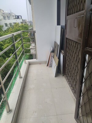 Balcony in 3 BHK Builder Floor at Freedom Fighters Enclave – for Rent