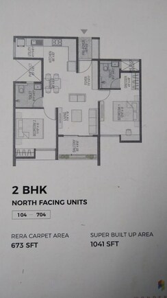 2 BHK + Pooja Room Apartment For Sale in Bricks And Milestones Wonderwall