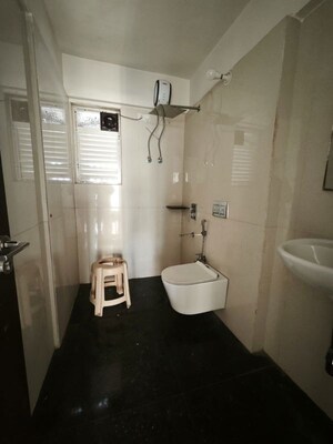 Bathroom in 2 BHK Apartment at Ruparel Orion, Chembur – for Rent