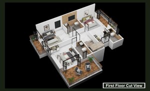 Floor Plan in 4 BHK Villa at Lonavala – for Sale