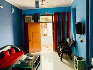 Living Room in 1 BHK Builder Floor at Alpha Ii Greater Noida – for Rent